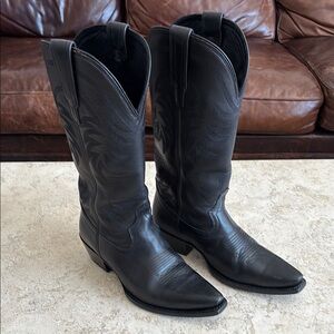 Tecovas, The Annie, Midnight (black) Leather Western Boots, size 9